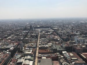 Blick auf Mexiko-Stadt vom Torre Latinomerica